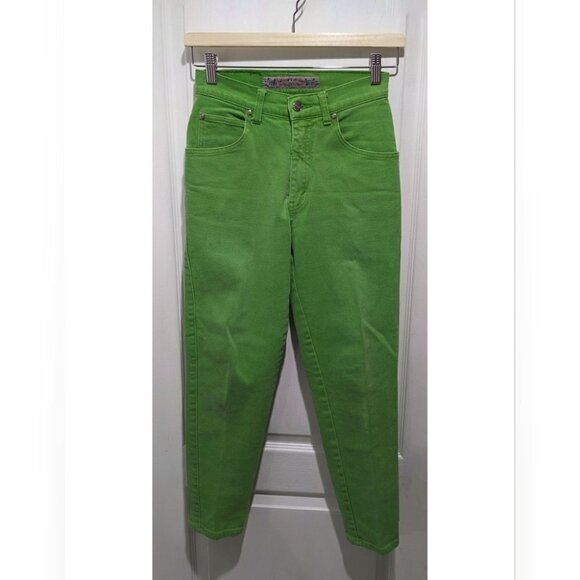 Vintage Levi's | 900 Series Hi-Waist Tapered Leg Jeans in Kelly Green - Picture 1 of 8